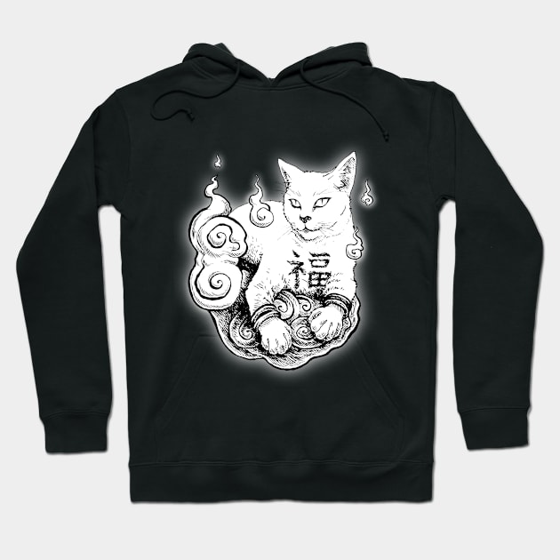 Maneki Neko - The Lucky Cat Hoodie by Avramov Visuals